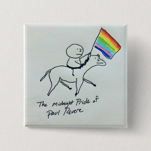 Midnight Pride of Paul Revere Button (Front)