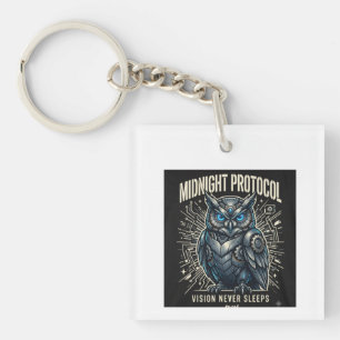 Midnight Protocol Owl T-Shirt Keychain