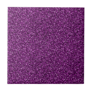 Midnight Purple Glitter Ceramic Tile