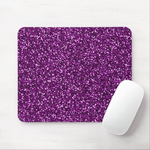 Midnight Purple Glitter Mouse Pad