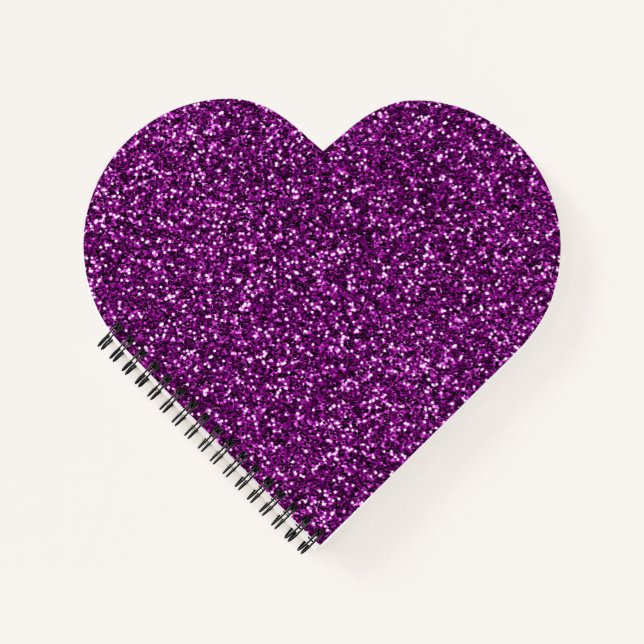 Midnight Purple Glitter Notebook (Front)