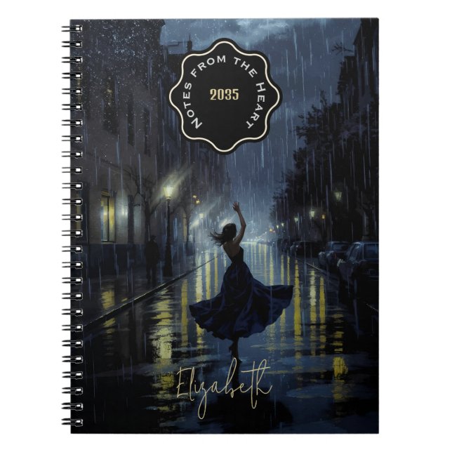 Midnight Rain Dance  Notebook (Front)