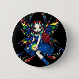 "Midnight Rainbow" Button
