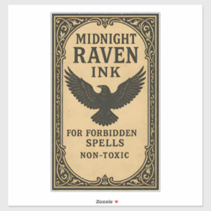 Midnight Raven Ink - Halloween Apothecary Label