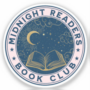 Midnight Readers Book Club Sticker