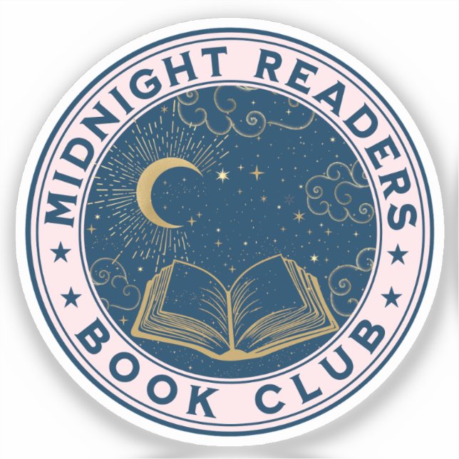 Midnight Readers Book Club  Sticker (Front)