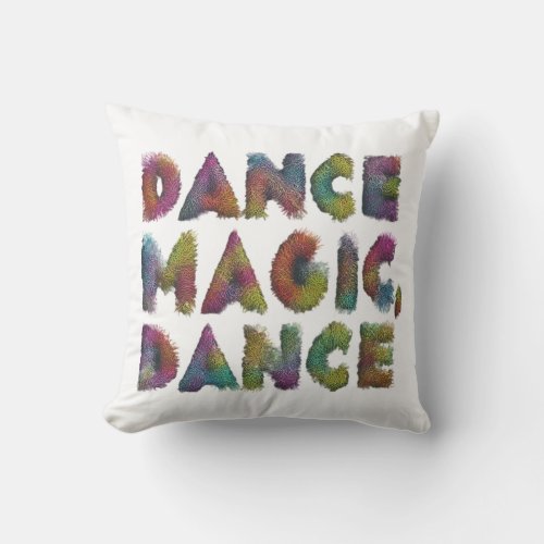 Midnight Rhythm Dance Magic Dance Throw Pillow