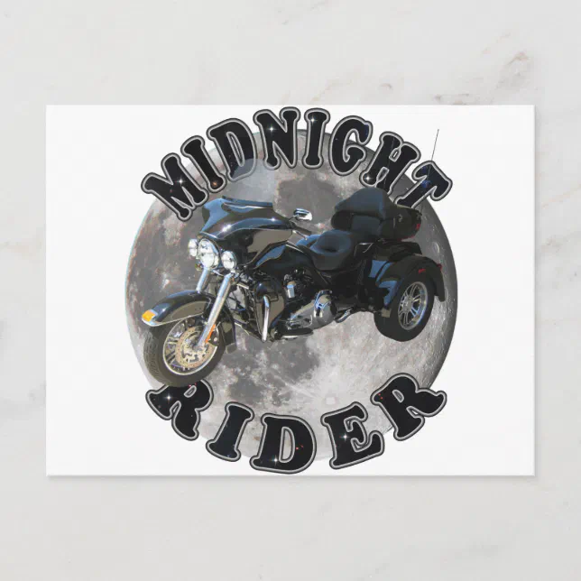 Midnight Rider Postcard | Zazzle