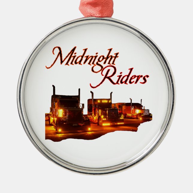 Midnight Riders Metal Ornament (Front)