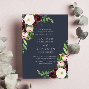 Midnight Romance Wedding Invitation