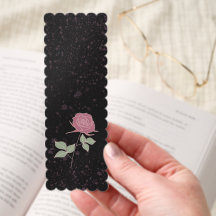 Midnight Rose Bookmark