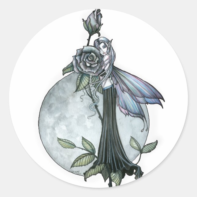MIdnight Rose Fairy Stickers (Front)