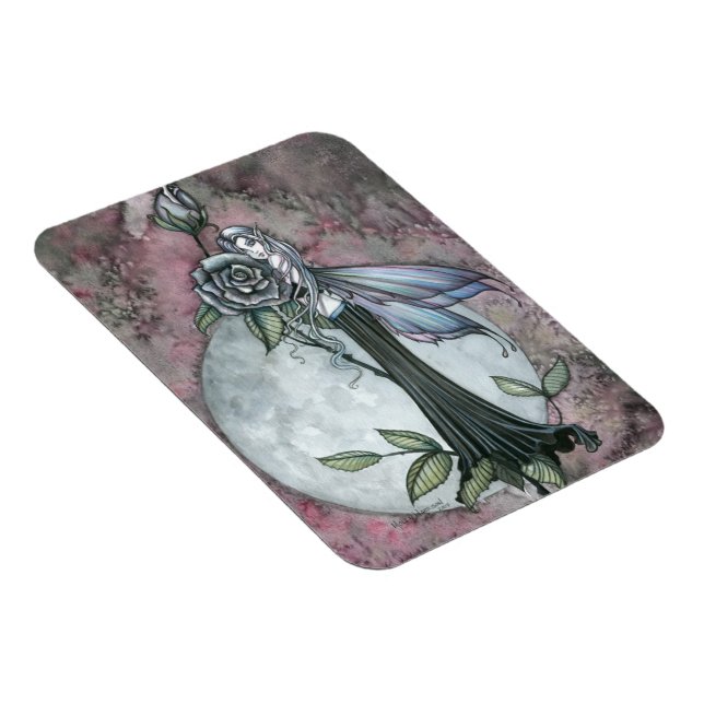 Midnight Rose Fairy Vinyl Magnet (Right Side)
