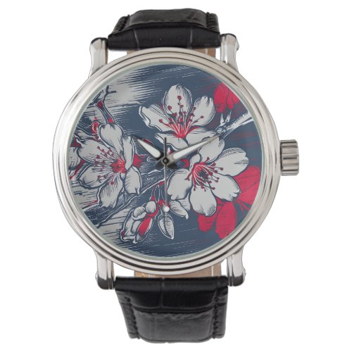 Midnight Sakura Timepiece Watch