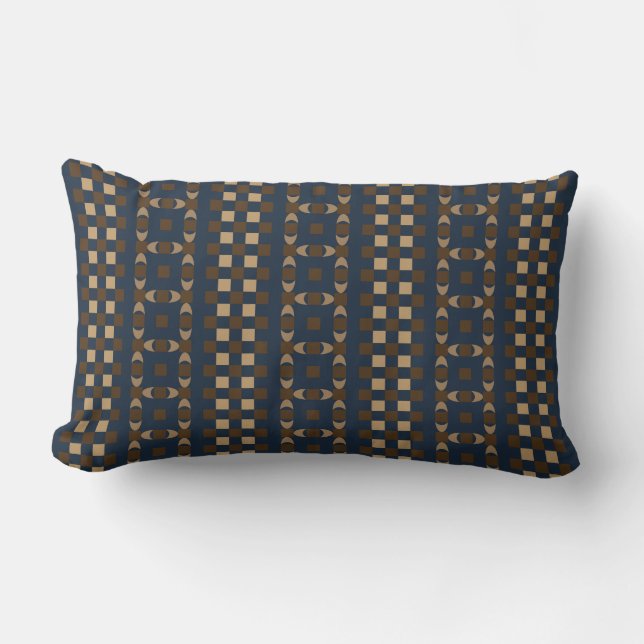 Midnight Sand Pattern Throw Pillow (Front)