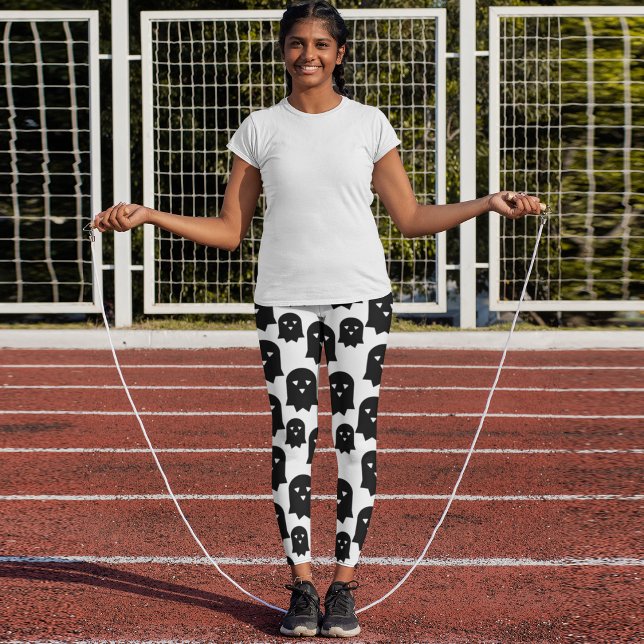 Midnight Scary Ghost Leggings (Creator Uploaded)