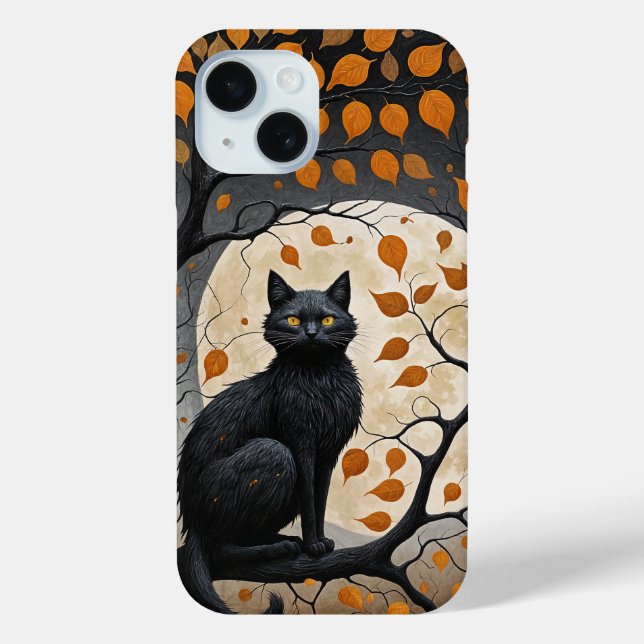 Midnight Sentinel Under the Harvest Moon Case-Mate iPhone Case (Back)