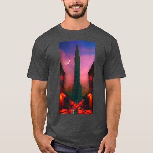 Midnight series_ Midnight tower T_Shirt