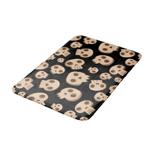Midnight Skulls Bath Mat