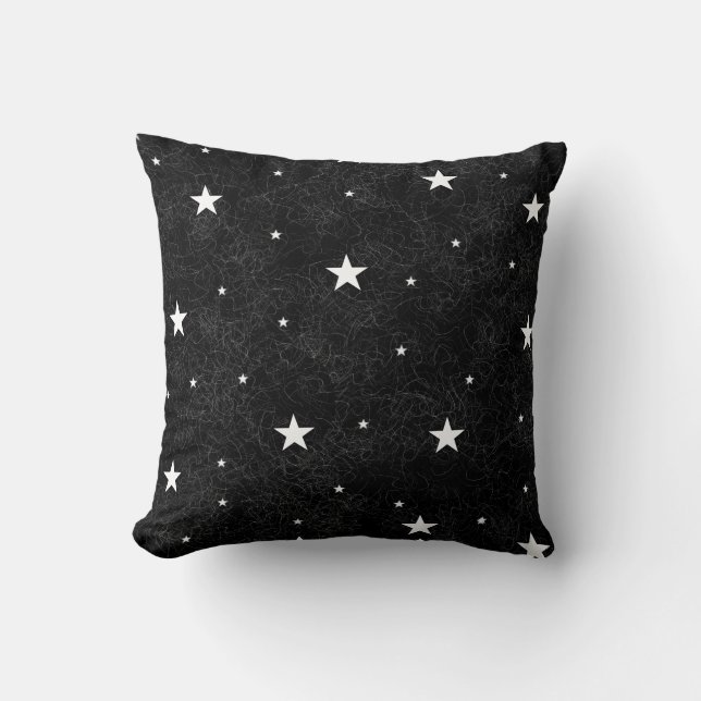 Midnight Sky Throw Pillow (Front)