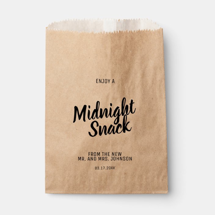 snack bags for wedding