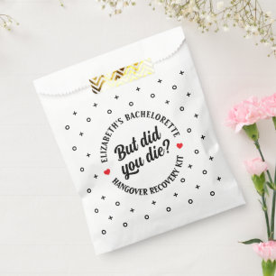 Midnight Snack Elegant Wedding Favor Bag