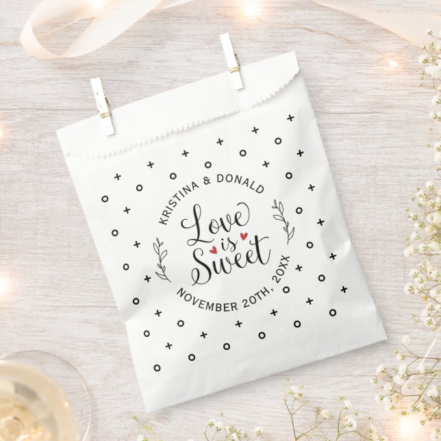 Midnight Snack Elegant Wedding  Favor Bag (Clipped)