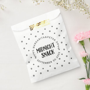 Midnight Snack Elegant Wedding Favor Bag
