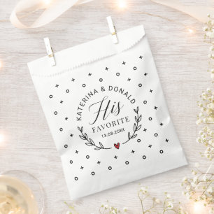 Midnight Snack Elegant Wedding Favor Bag