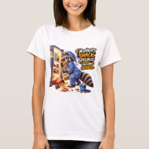 Midnight Snack Specialist Funny Raccoon T-Shirt