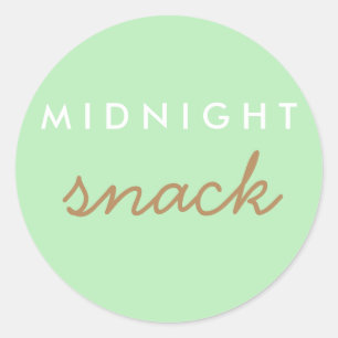 Midnight Snack Sticker Mint Green Brown