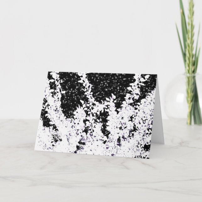 Midnight Snow Greeting Card (Front)