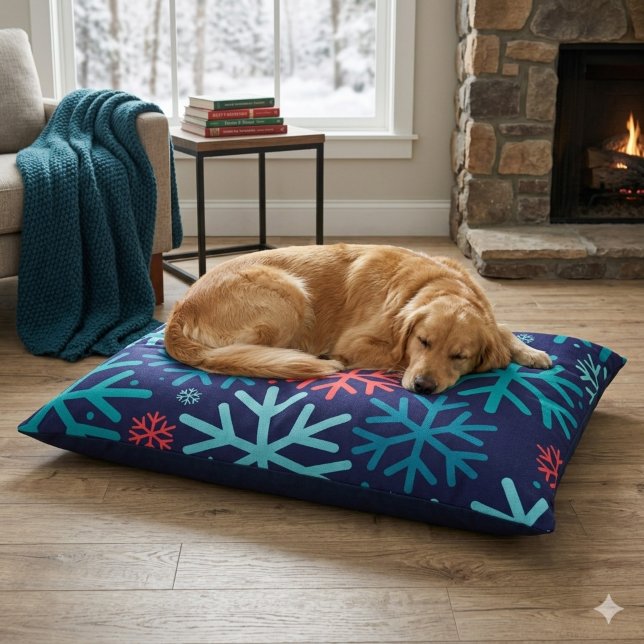 Midnight Snowfall Cozy Dog Bed (Creator Uploaded)