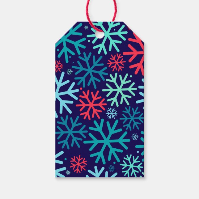 Midnight Snowfall Gift Tag (Front)