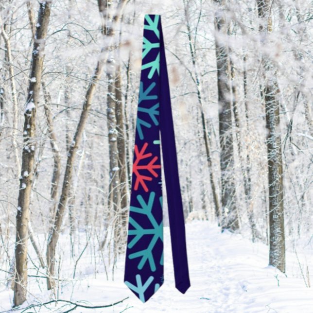 Midnight Snowfall Holiday Necktie (Creator Uploaded)