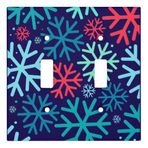 Midnight Snowfall Light Switch Cover