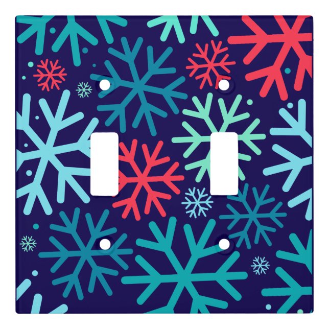 Midnight Snowfall Light Switch Cover (Front)