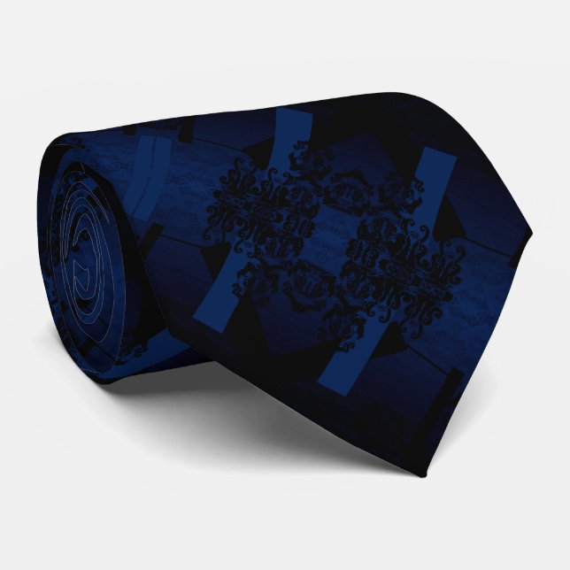 Midnight Sovereign Neck Tie (Rolled)