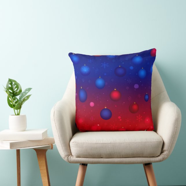 Midnight Spark and Tinsel Glow Throw Pillow (Chair)