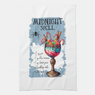 Midnight Spell Recipe Kitchen Towel