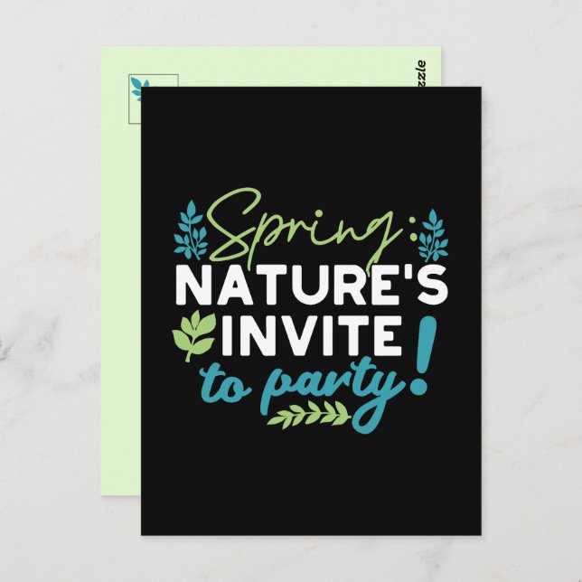 Midnight Spring Revelry 'Nature's Invite to Party' (Front/Back)
