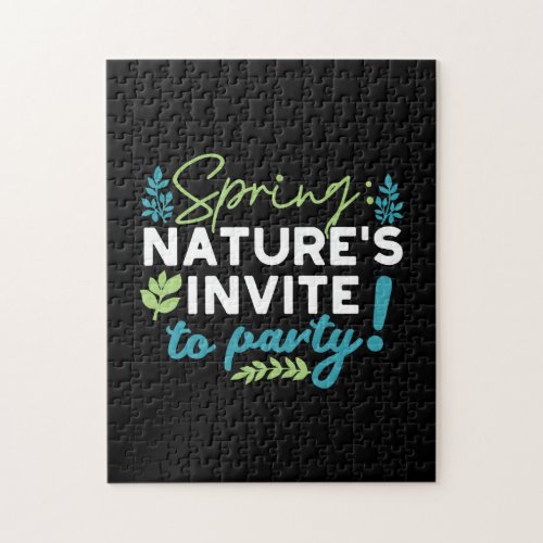 Midnight Spring Revelry Natures Invite to Party Jigsaw Puzzle