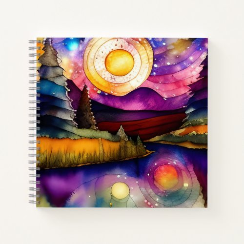 Midnight Star Gaze Delight Art Notebook