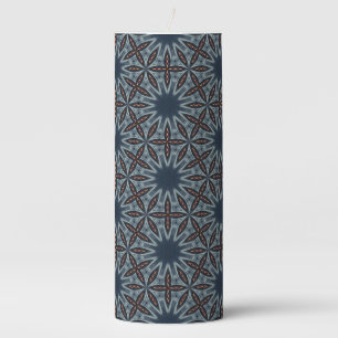 Midnight Starburst Lattice Pillar Candle