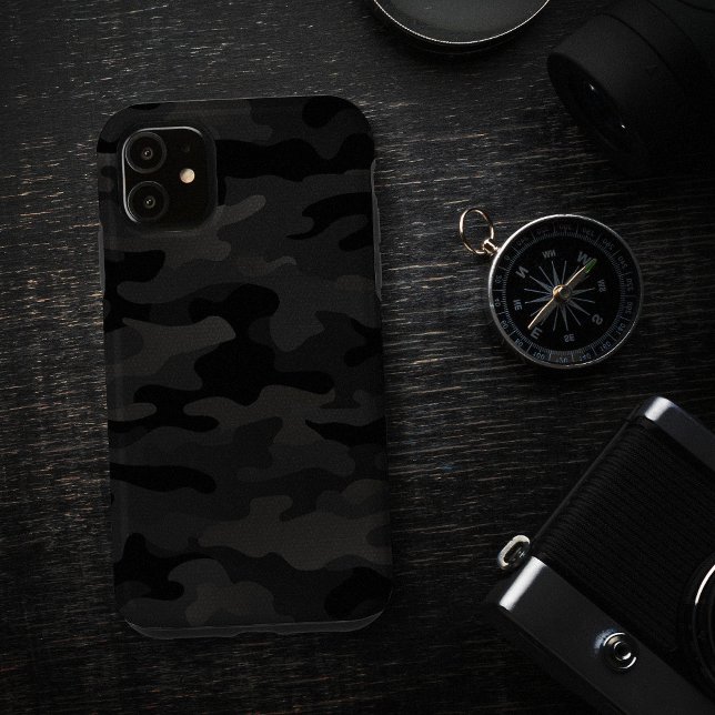 Midnight Stealth Urban Camo Black Charcoal Case-Mate iPhone Case (Midnight Stealth Urban Camo Black Charcoal Case-Mate iPhone Case)