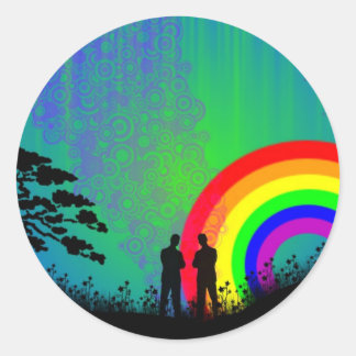 Midnight Summer Dream Classic Round Sticker