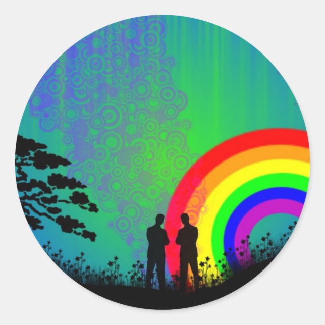 Midnight Summer Dream Classic Round Sticker (Front)