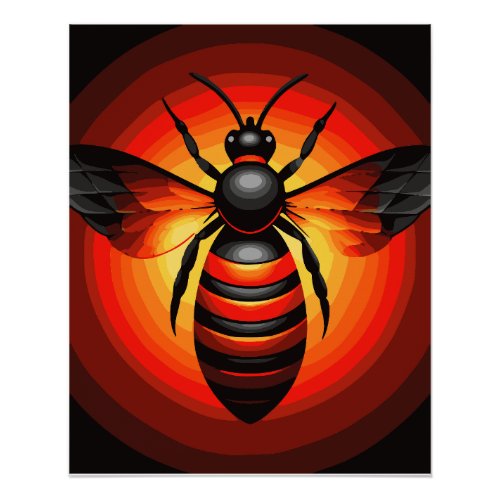 Midnight Sun Bee Poster