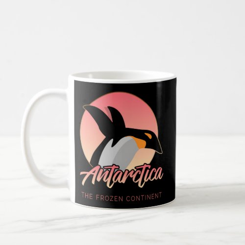 Midnight Sun Penguin Antarctica Coffee Mug