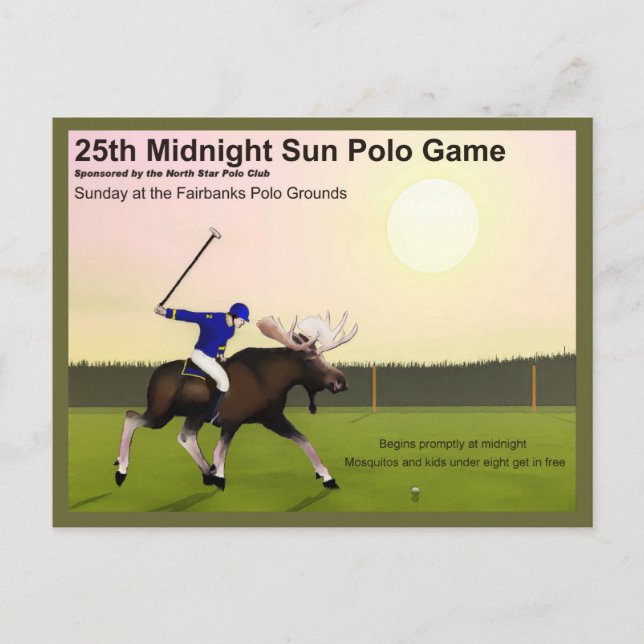 Midnight Sun Polo Postcard (Front)